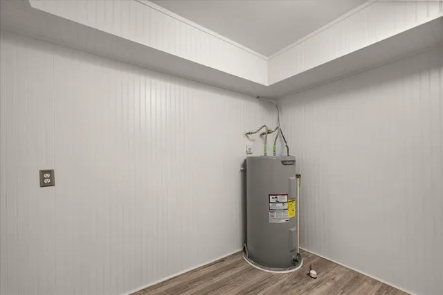a view of water heater room