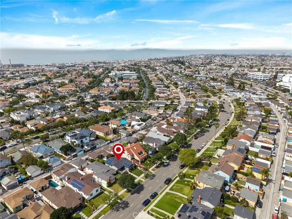 an aerial view of a city