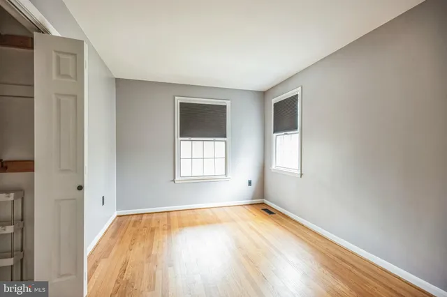 an empty room with a natural light
