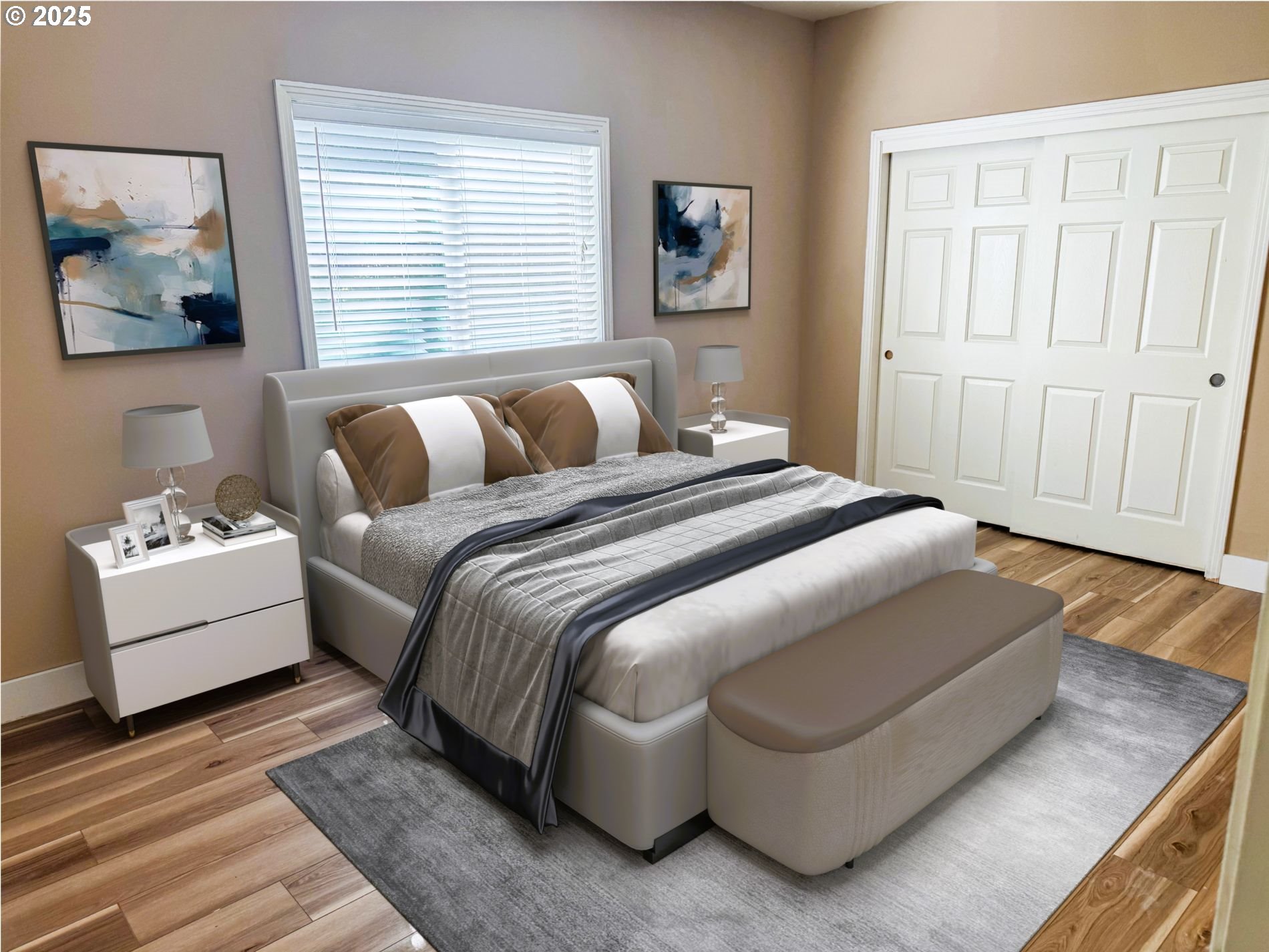 13728 Southwest 130th Place Portland, OR 97223 - Photo 11 of 24 a bedroom with a bed and a couch