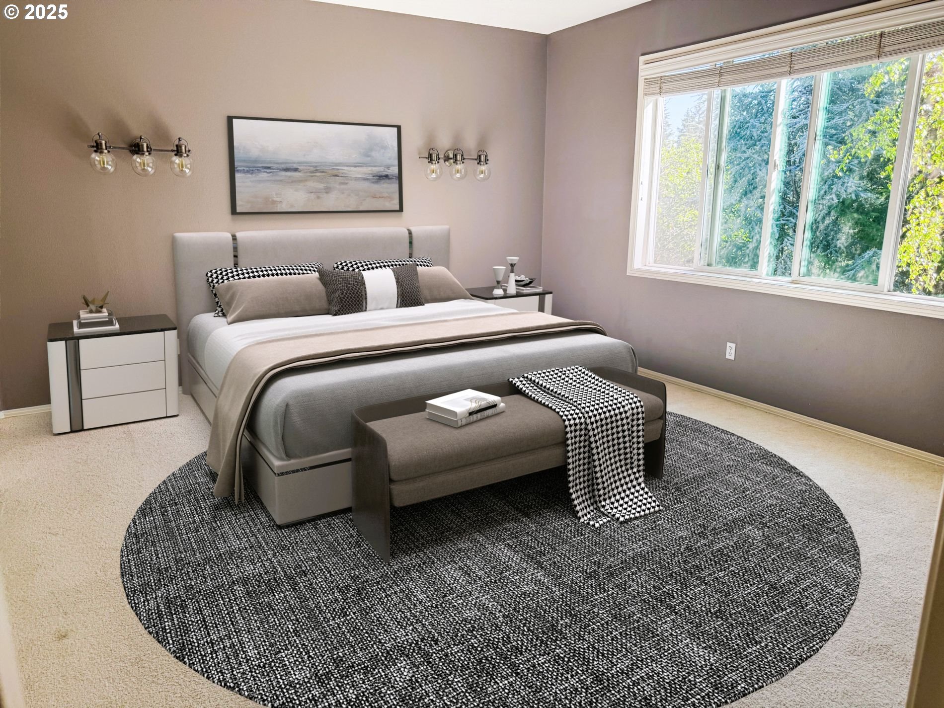 13728 Southwest 130th Place Portland, OR 97223 - Photo 20 of 24 a bedroom with a bed and a couch