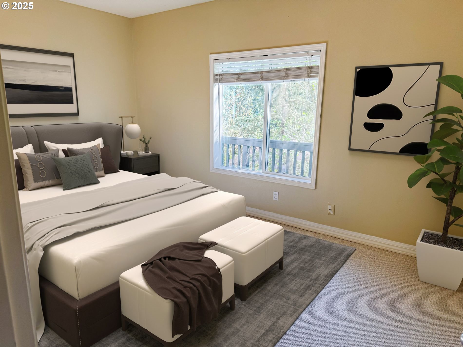 13728 Southwest 130th Place Portland, OR 97223 - Photo 10 of 24 a spacious bedroom with a bed and wooden floor