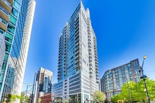 a view of a city with tall buildings