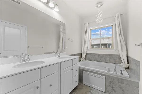 a view of a balcony with car parked