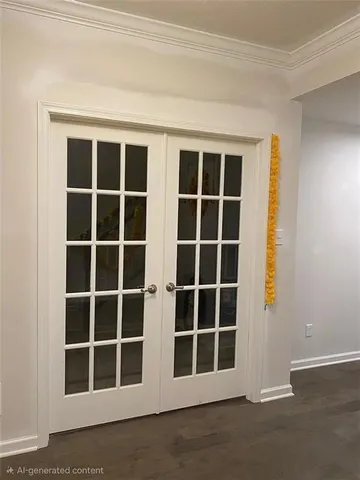 a view of a closet area