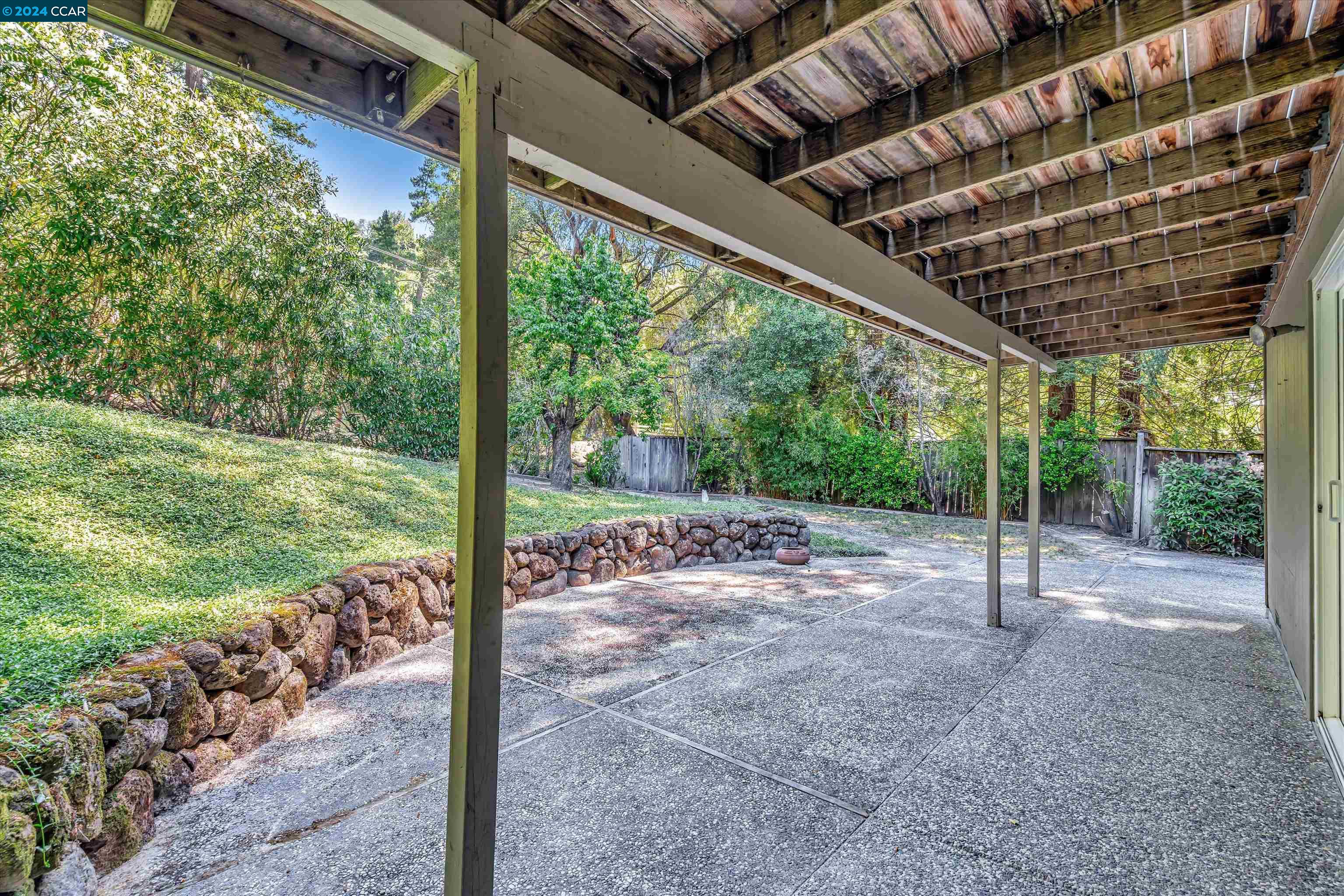 4105 Happy Valley Road Lafayette, CA 94549 - Photo 28 of 30 a view of a backyard with porch