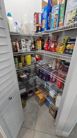 a room with storage and utility