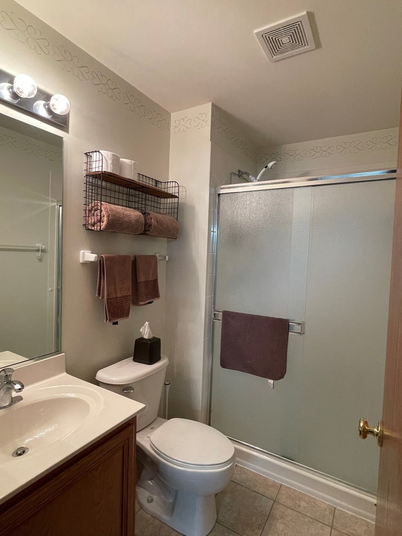 2552 Hatfield Court Elgin, IL 60123 - Photo 12 of 13 a bathroom with a sink a toilet a mirror and shower