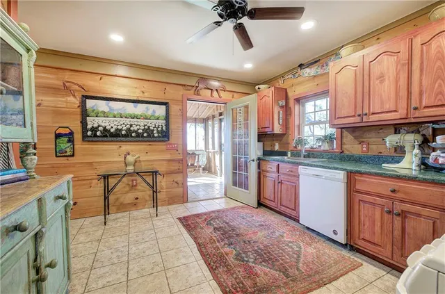 a view of lake and mountain