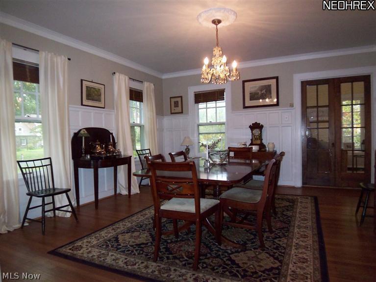 2746 Derbyshire Road Cleveland Heights, OH 44106 - Photo 8 of 24 DINING ROOM FRENCH DOORS OPEN TO SUN ROOM