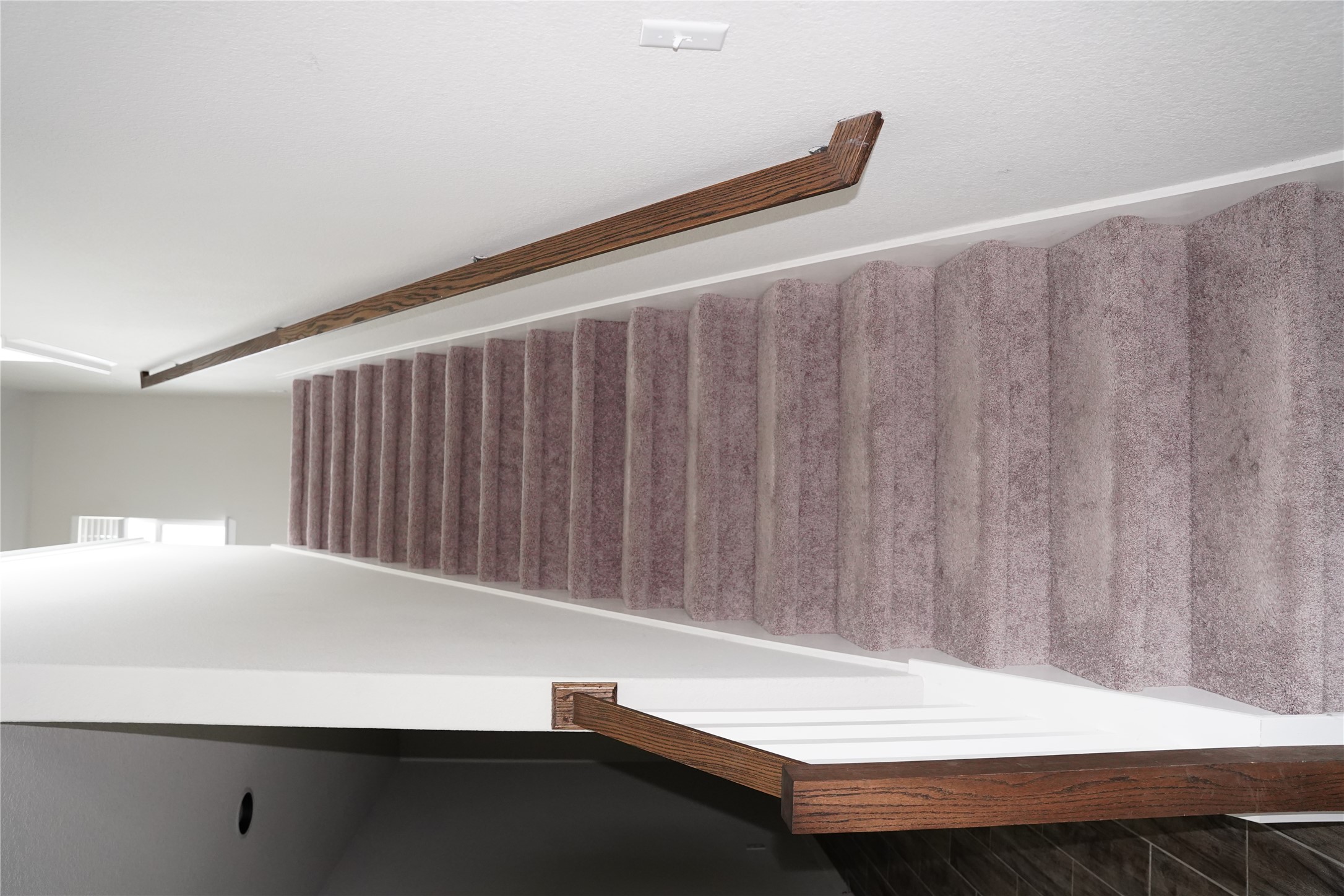 117 Crescent Street Georgetown, TX 78626 - Photo 13 of 38 A plush carpeted staircase provides seamless vertical circulation within the home.