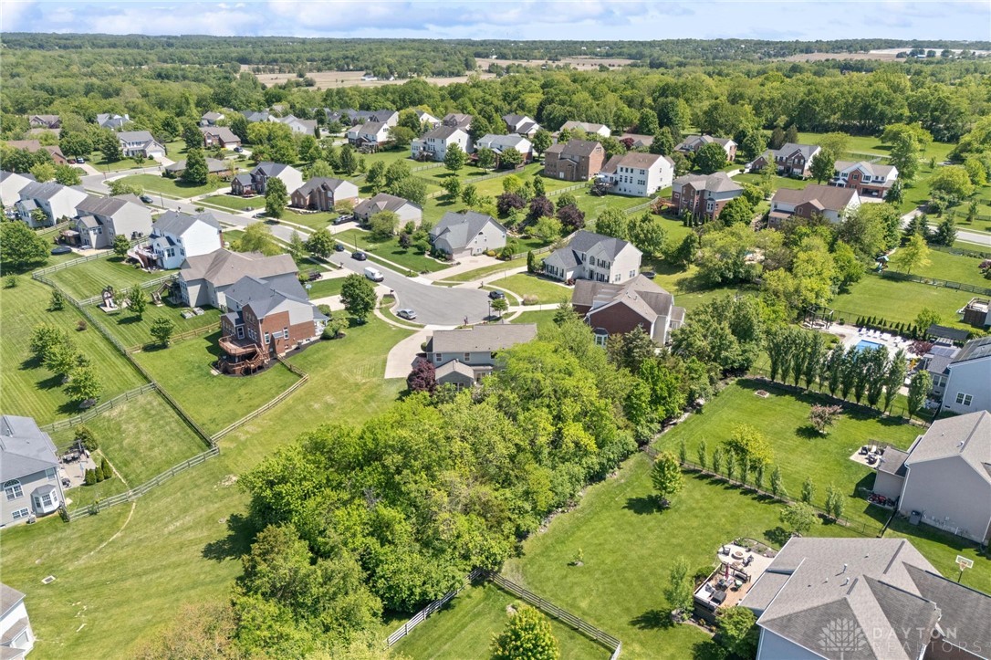 70 Martin Lane Springboro, OH 45066 - Photo 63 of 69 An aerial perspective reveals a vibrant neighborhood with ample green spaces.