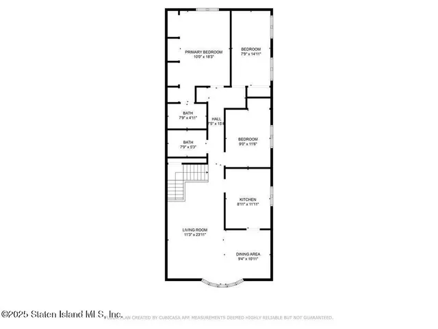 a picture of a bench in front of door