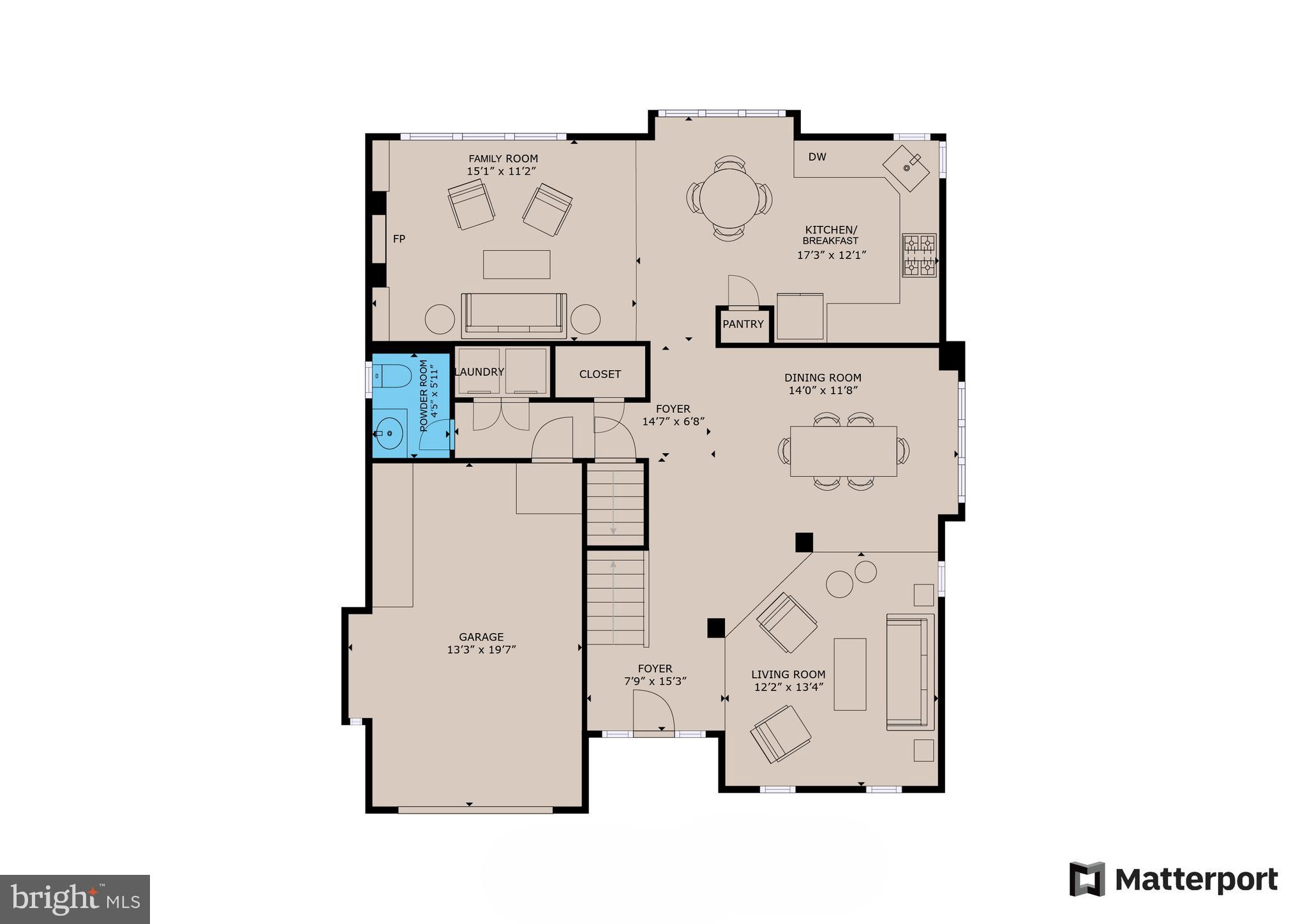 11620 Springhouse Place Reston, VA 20194 - Photo 30 of 31 Main Level Floor Plan