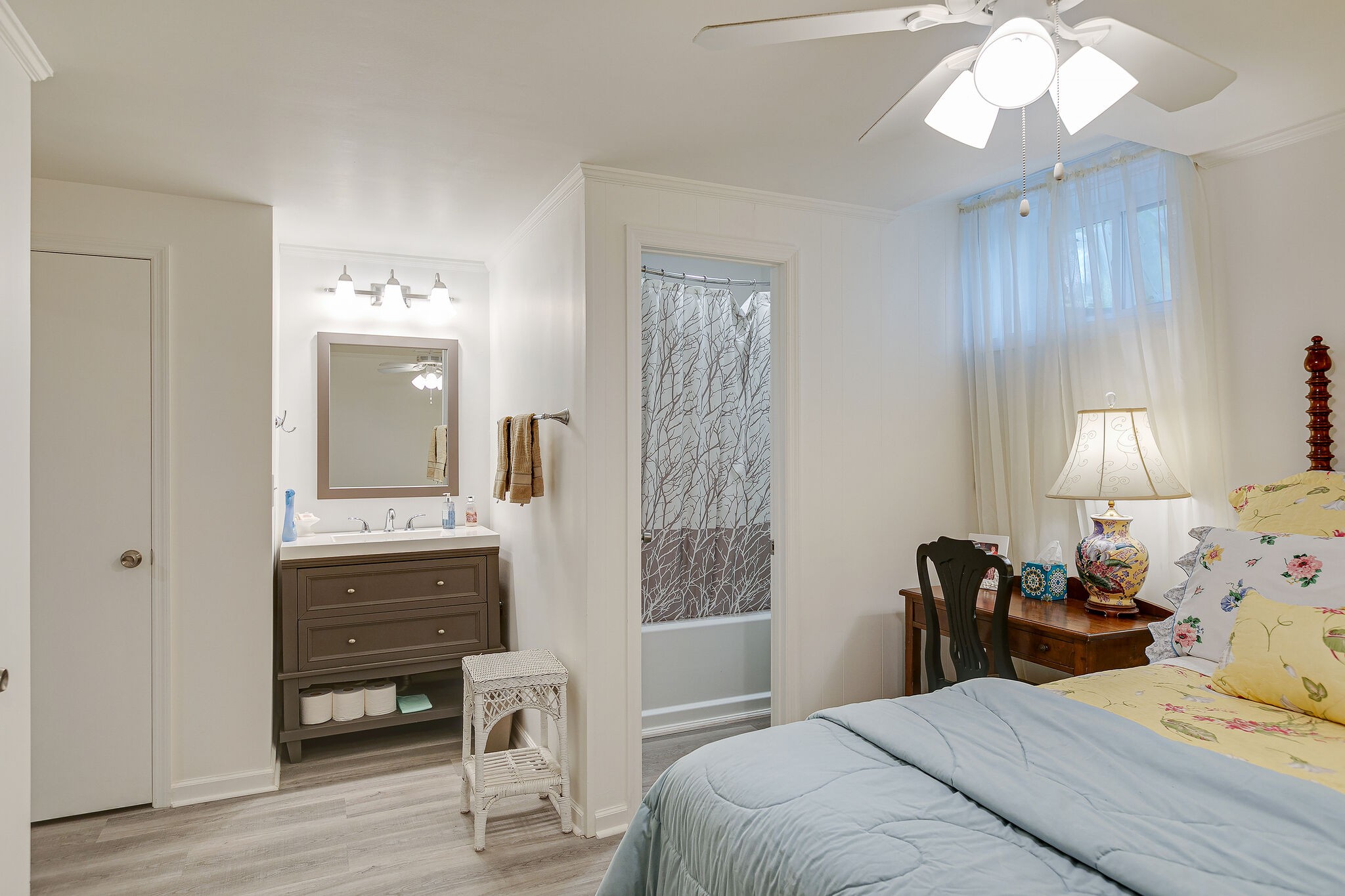 2116 Double Branch Road Columbia, TN 38401 - Photo 21 of 29 a bedroom with a bed and wooden floor