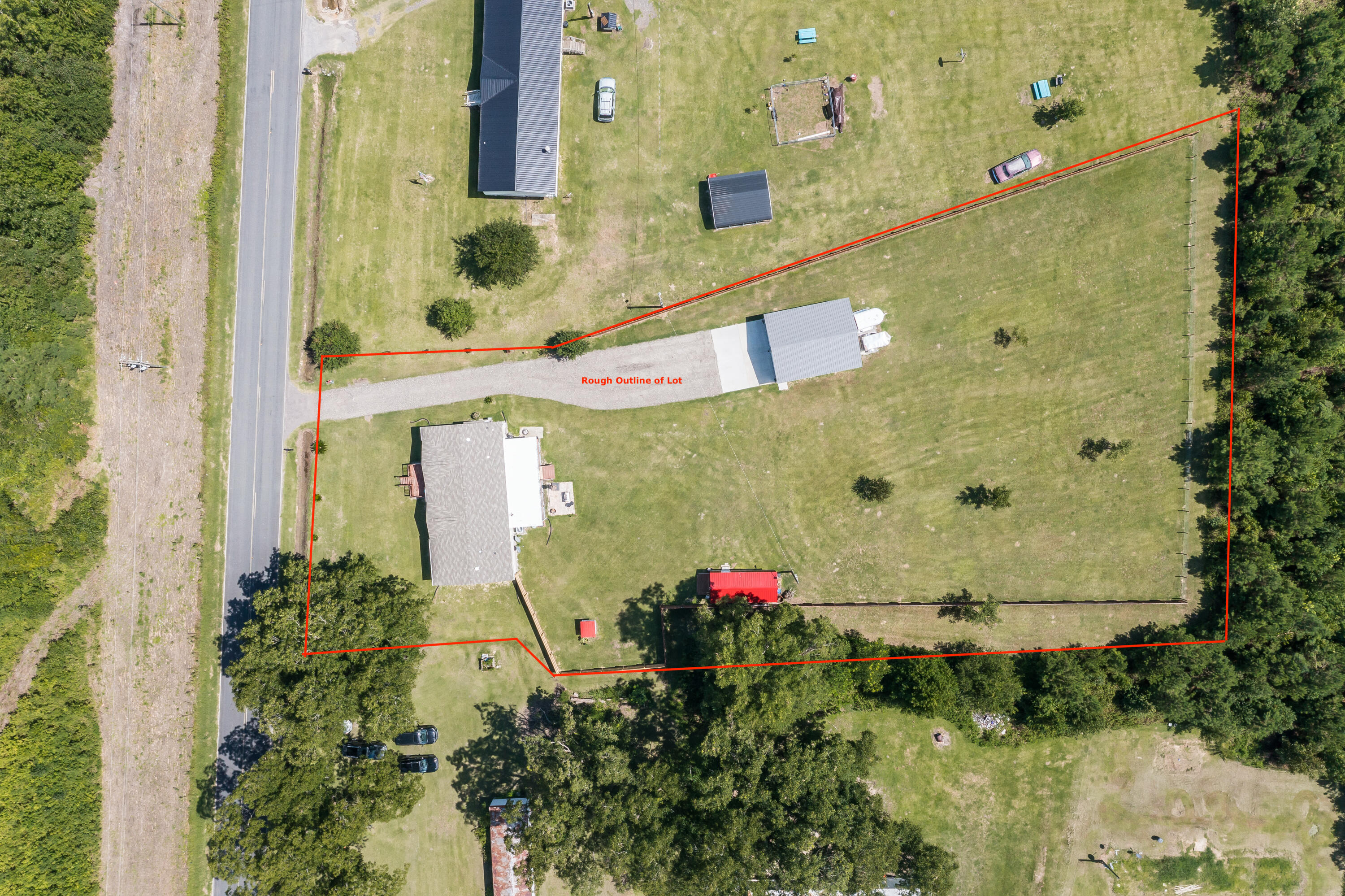 654 Second Texas Road St. George, SC 29477 - Photo 3 of 34 Arial with Outline