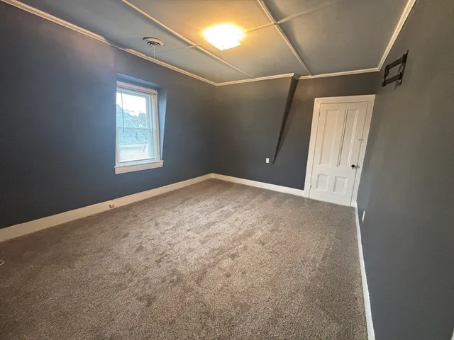 a view of a room with an empty space