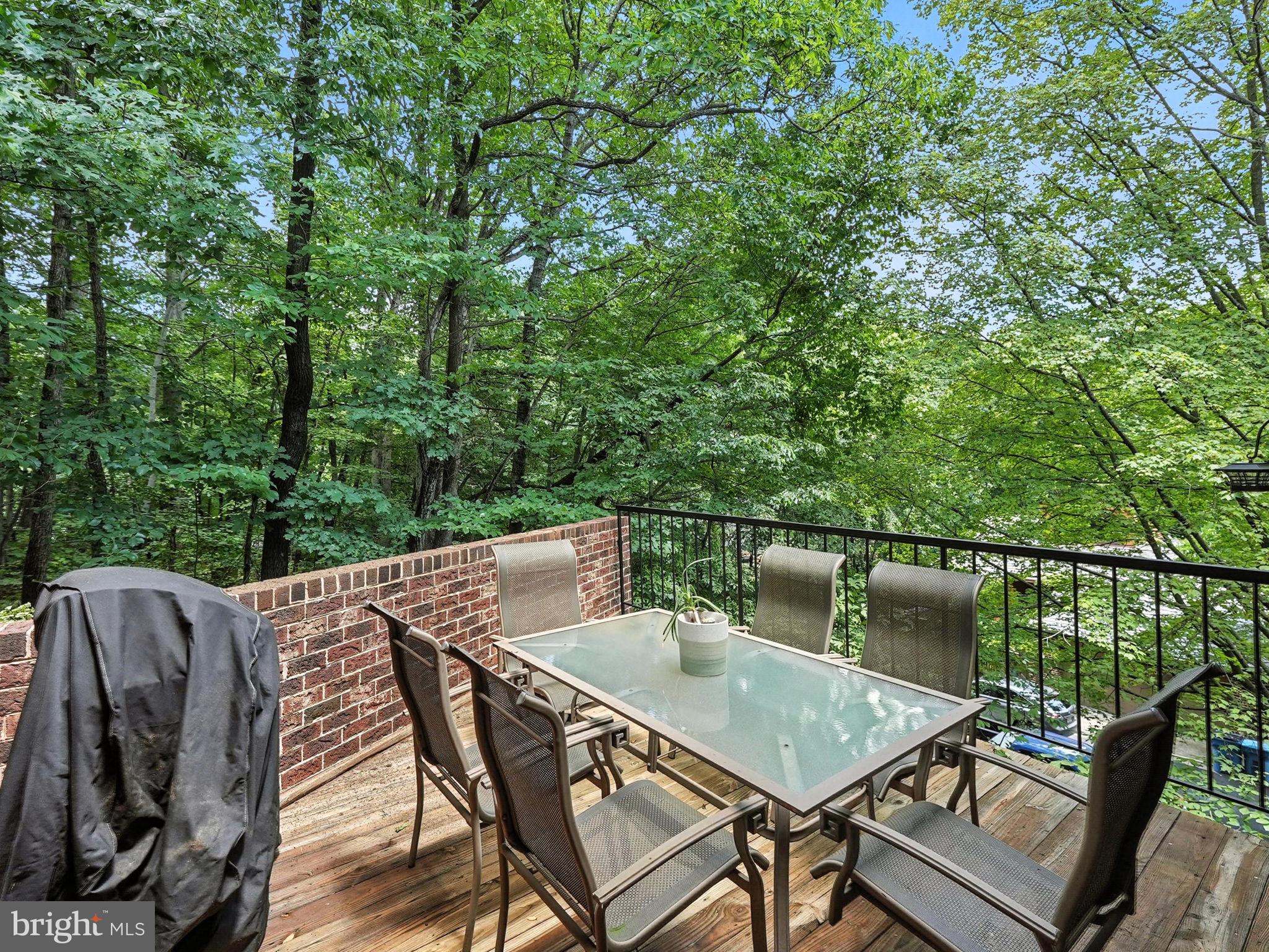 2151 Cabots Point Lane Reston, VA 20191 - Photo 17 of 71 a balcony with wooden floor table and chairs