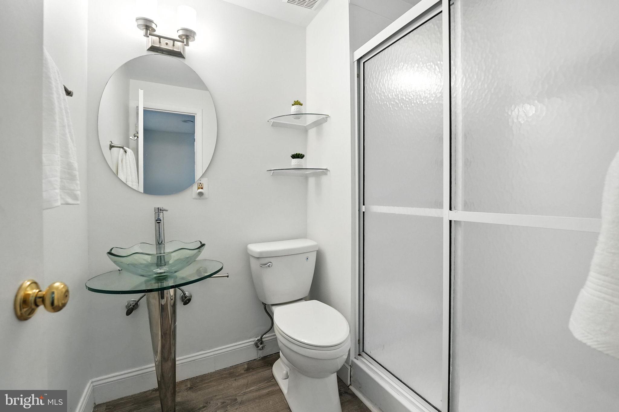 2151 Cabots Point Lane Reston, VA 20191 - Photo 43 of 71 a bathroom with a toilet a sink and mirror