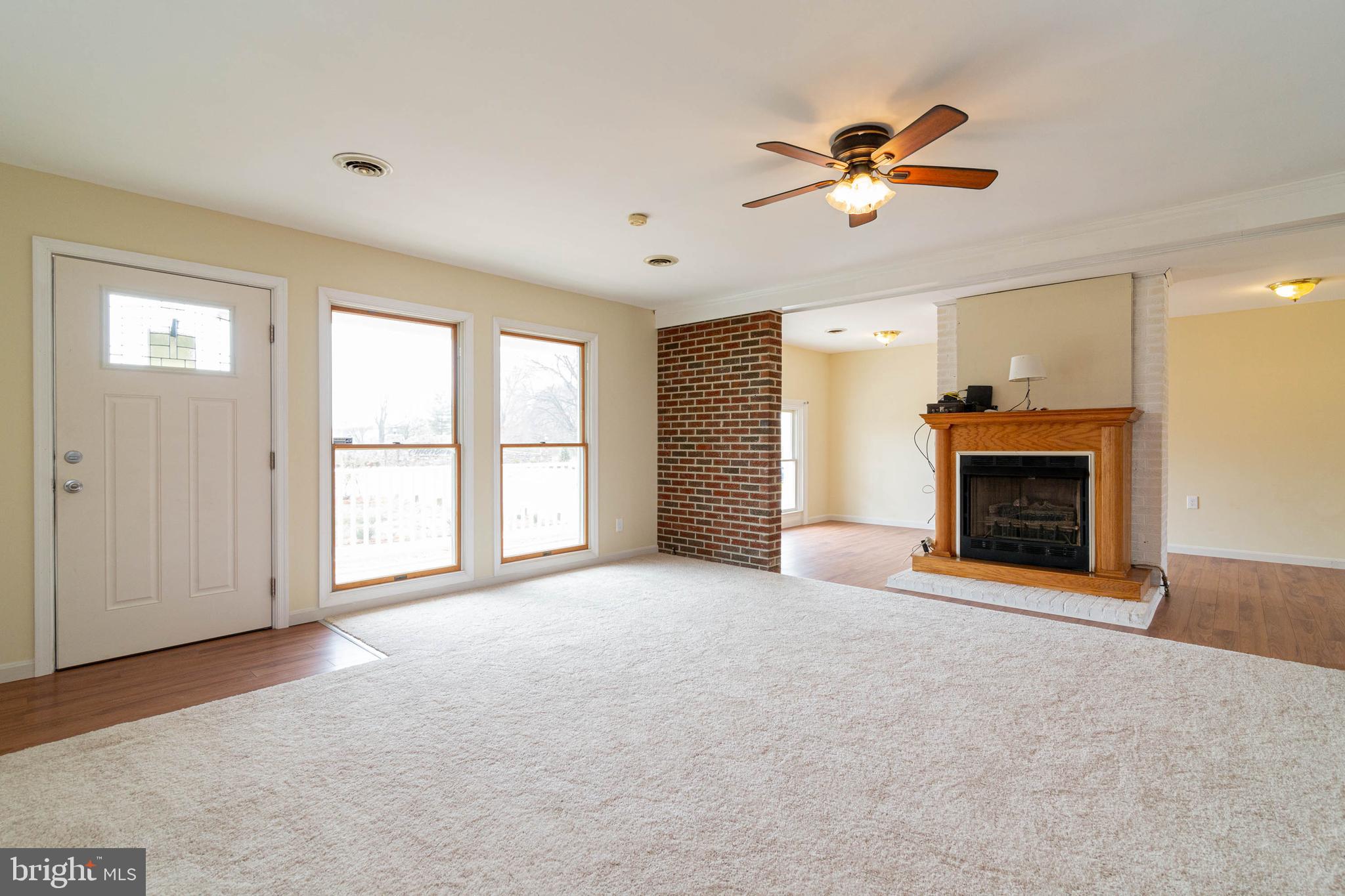 Cozy Family Room with Fireplace!