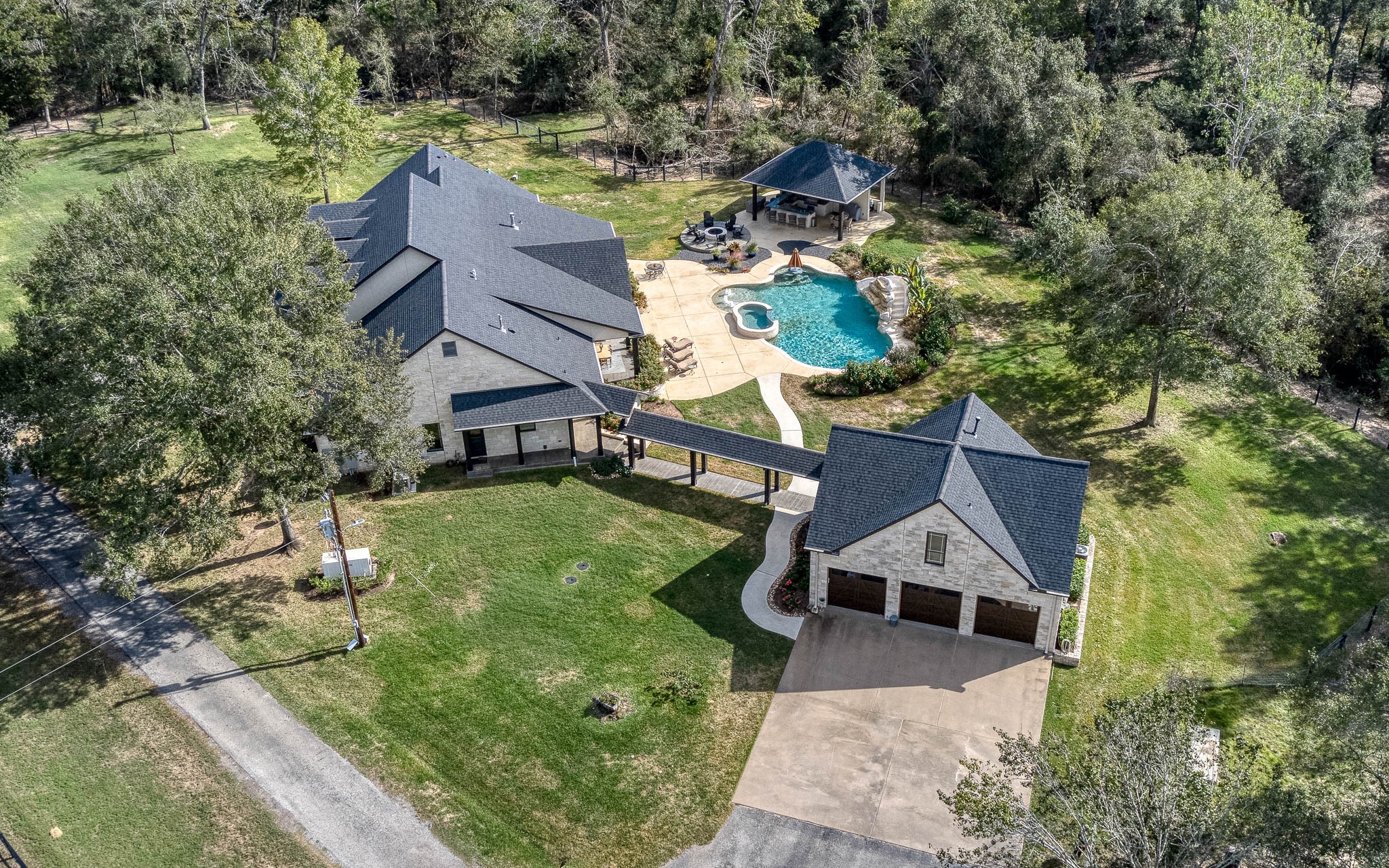 22474 Kmiec Road Hempstead, TX 77445 - Photo 1 of 49 an aerial view of a house