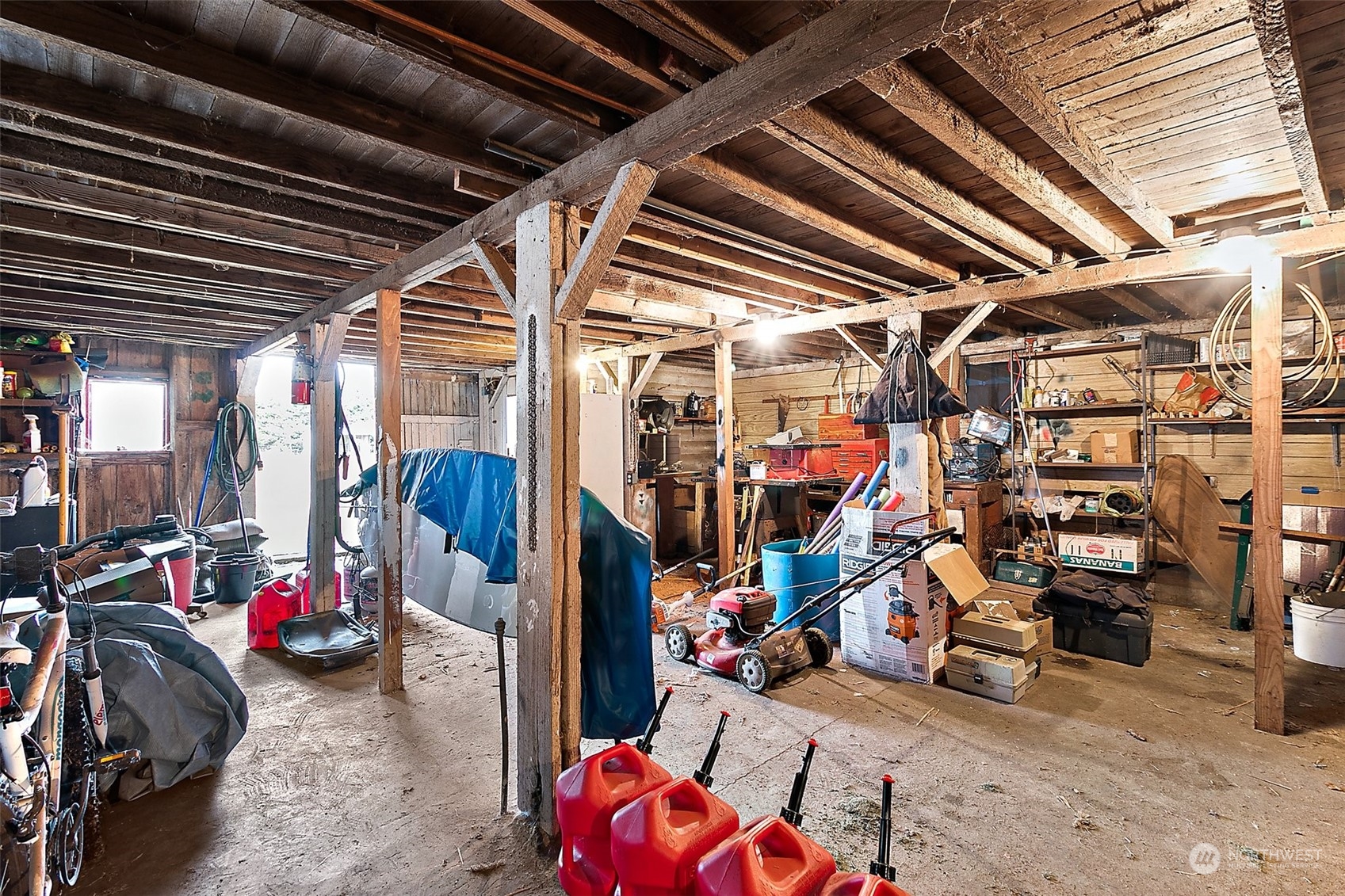 7639 191st Avenue Southwest Rochester, WA 98579 - Photo 26 of 40 a view of a garage with storage
