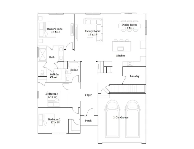 a picture of a bench in front of a wall