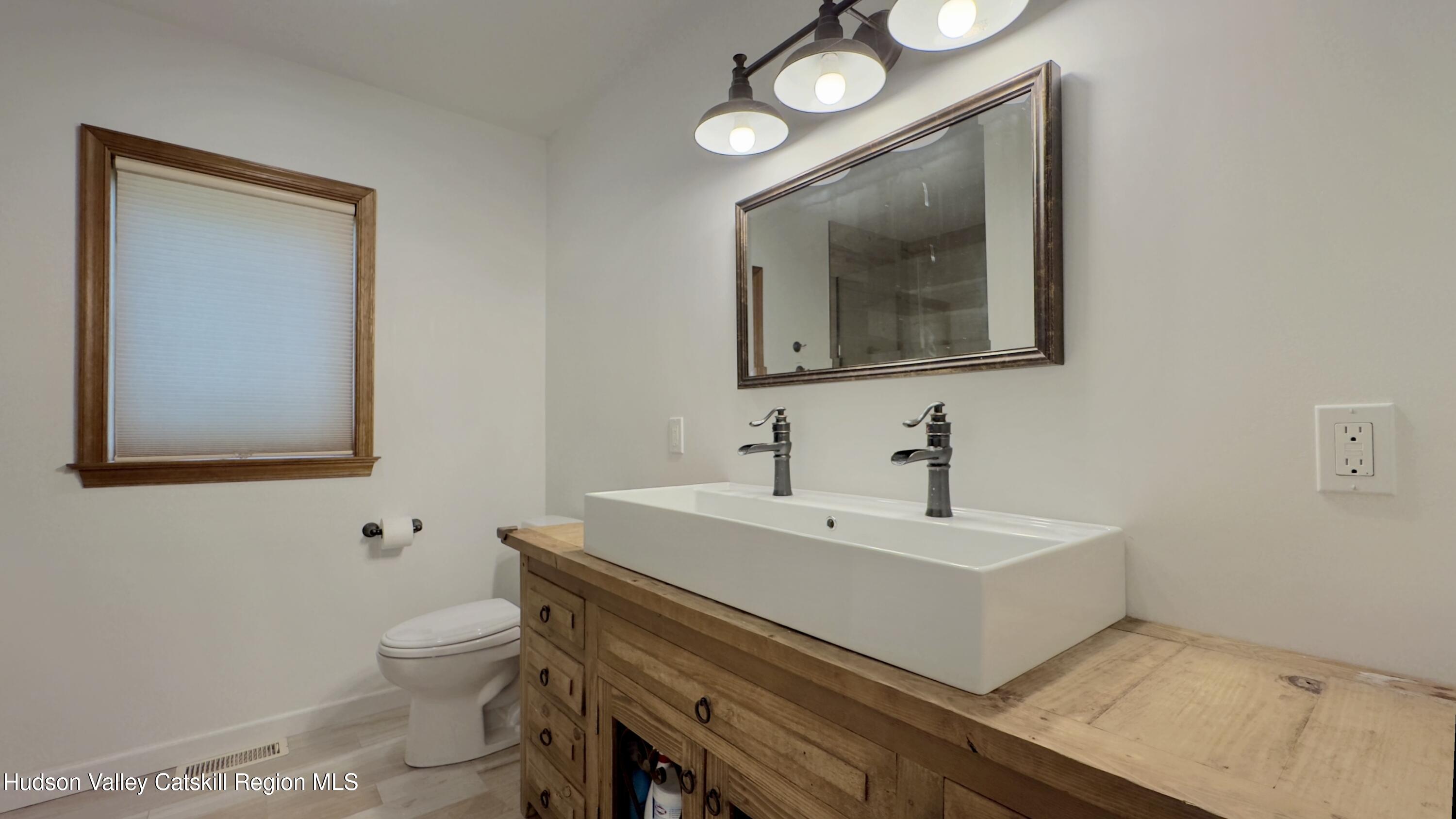 3223 Sleepy Hollow Road Athens, NY 12015 - Photo 48 of 73 a bathroom with a sink mirror and toilet