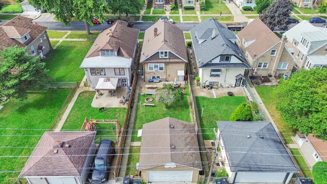 a aerial view of a house