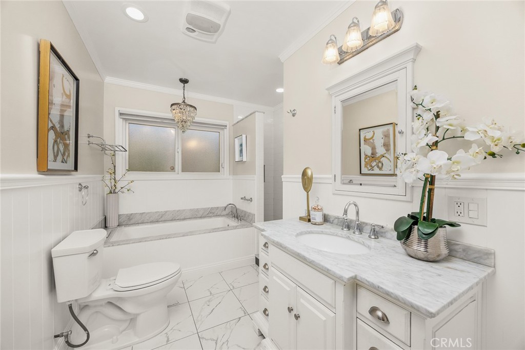 378 Patterson Drive Monrovia, CA 91016 - Photo 16 of 42 a bathroom with a sink vanity granite and toilet
