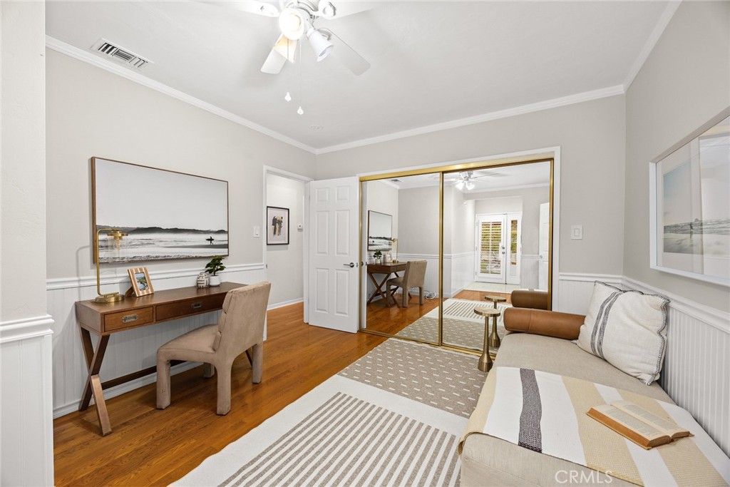 378 Patterson Drive Monrovia, CA 91016 - Photo 19 of 42 a living room with furniture and wooden floor