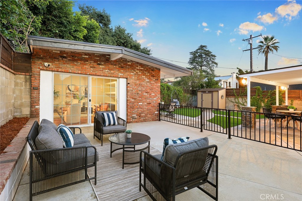 378 Patterson Drive Monrovia, CA 91016 - Photo 24 of 42 a outdoor living space with furniture and a potted plant