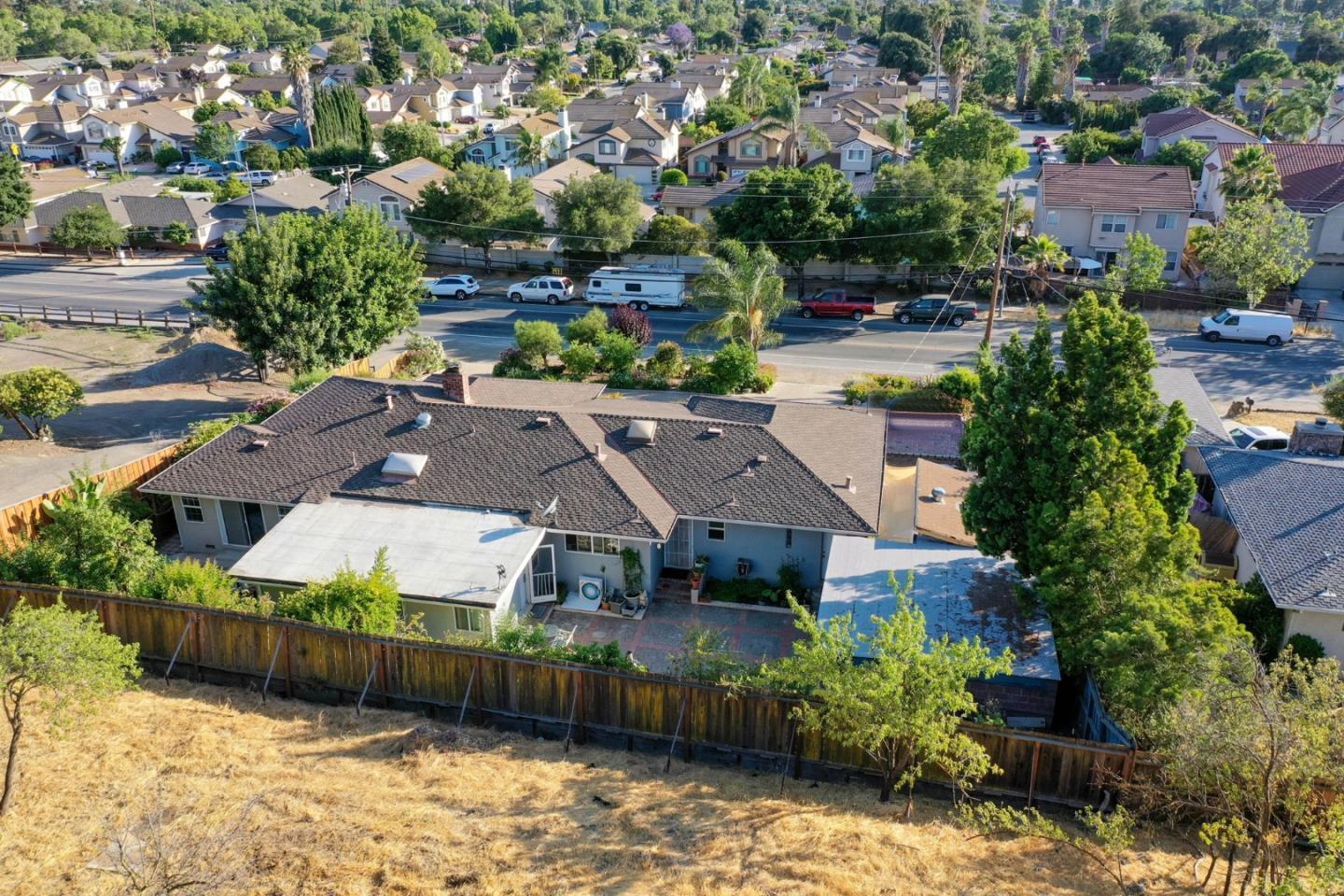 10068 Clayton Road San Jose, CA 95127 - Photo 14 of 34 an aerial view of a house with a garden