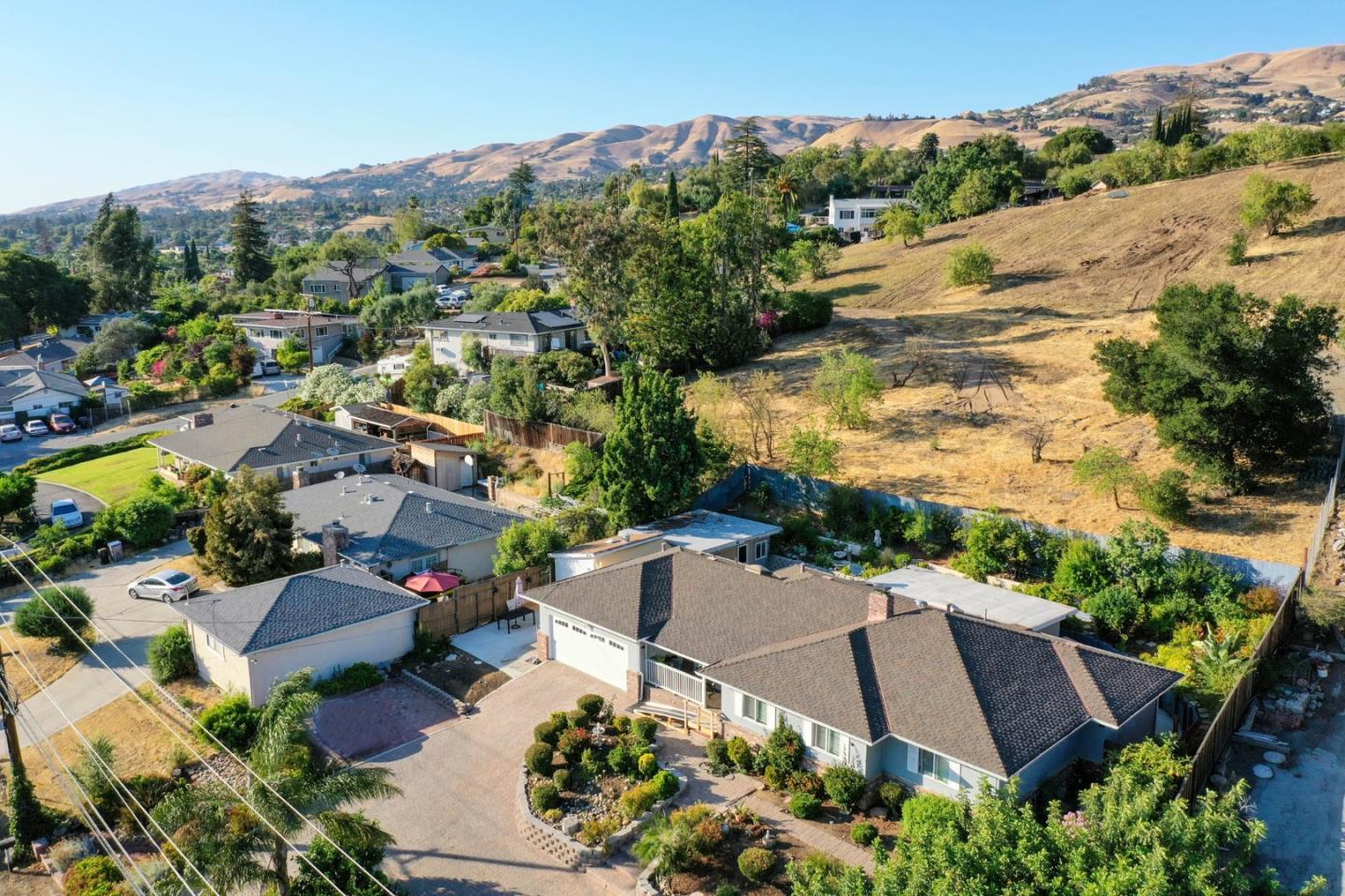 10068 Clayton Road San Jose, CA 95127 - Photo 16 of 34 an aerial view of a house with a garden