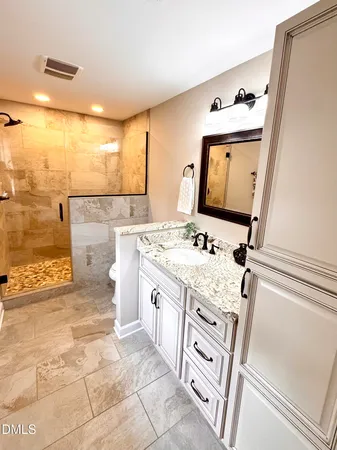 a close view of closet