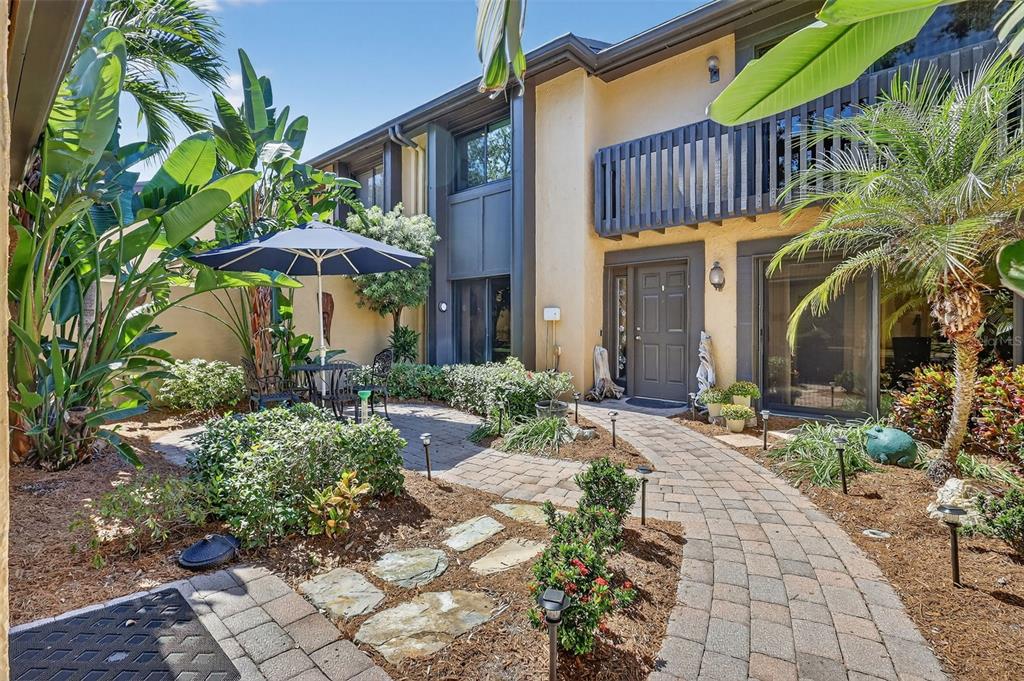 a front view of a house