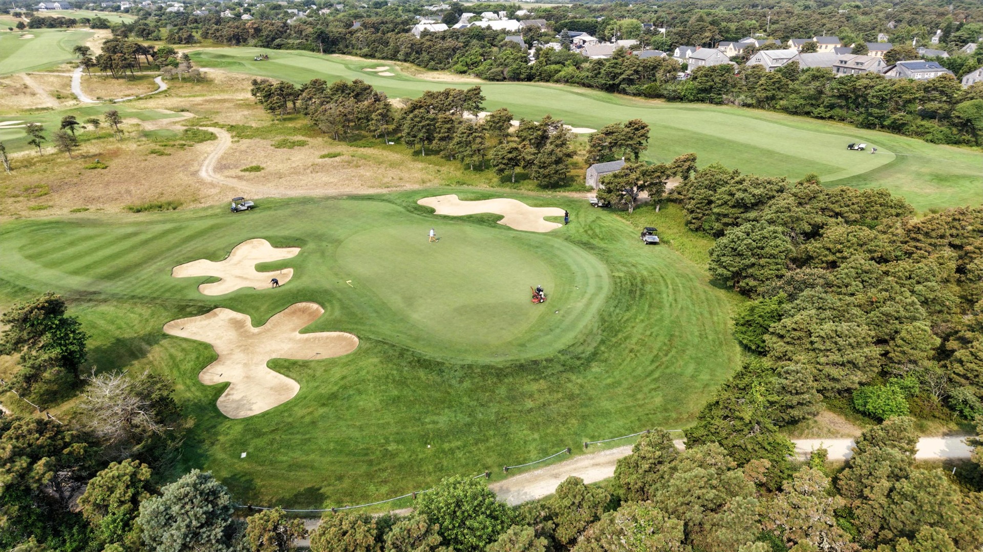 1 Halyard Lane Nantucket, MA 02554 - Photo 17 of 59 a view of a lake with a houses