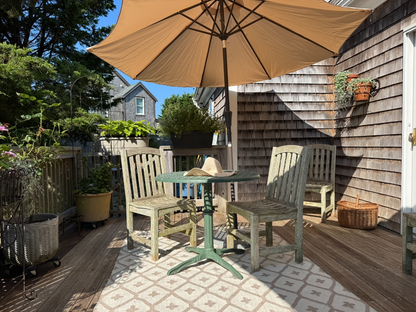 1 Halyard Lane Nantucket, MA 02554 - Photo 50 of 59 a view of a chairs and table in the patio