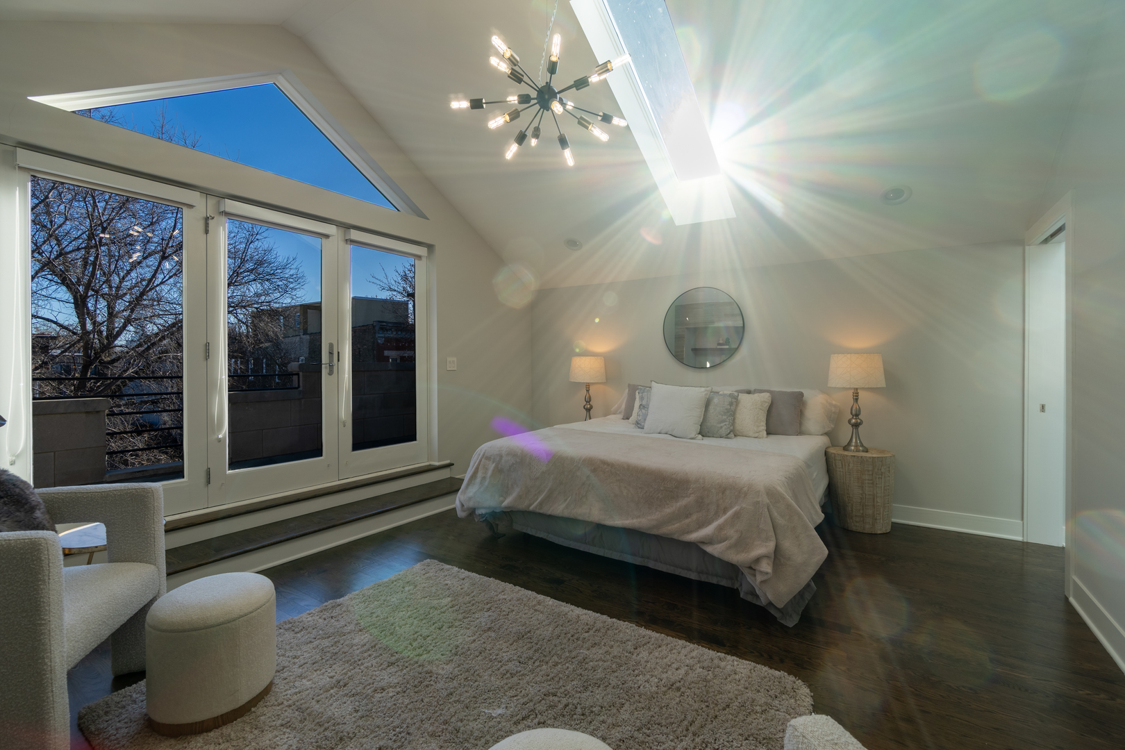 908 North Winchester Avenue Chicago, IL 60622 - Photo 23 of 46 a bedroom with a bed and a large window