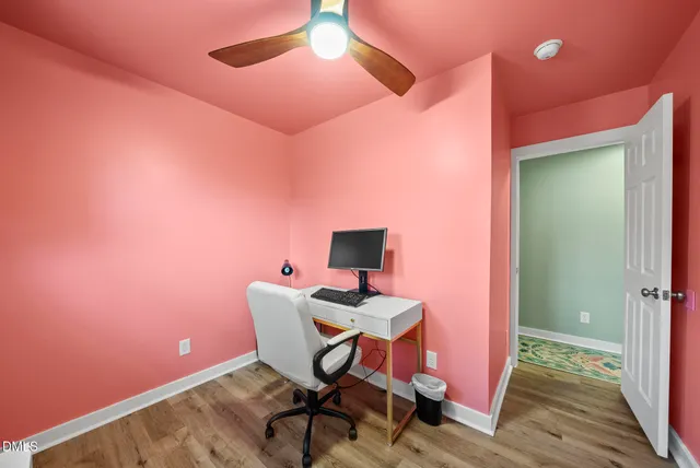 a backyard of a house