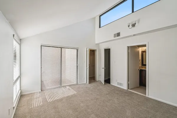 a view of a livingroom with an empty space