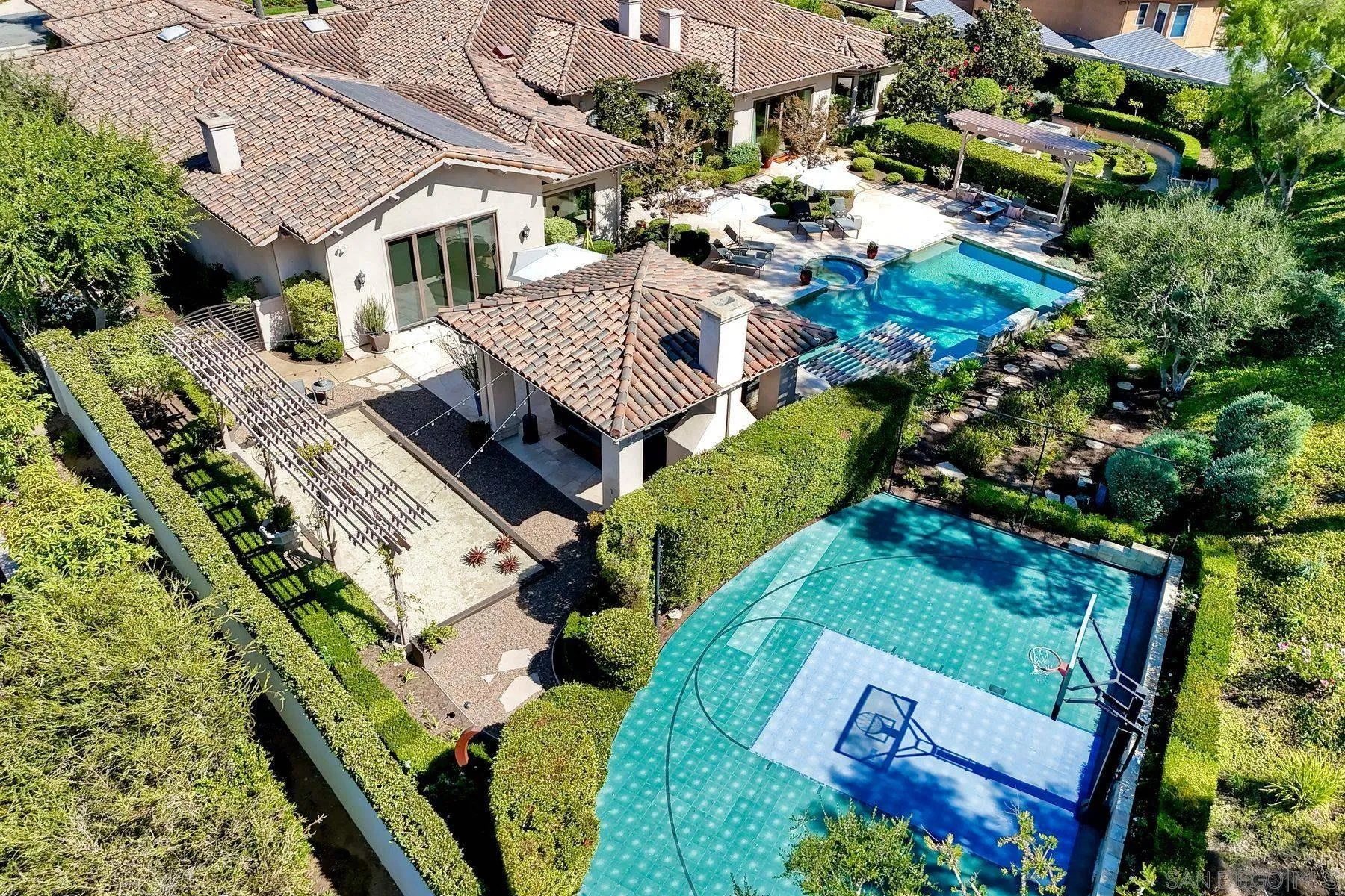17732 Vineyard Lane Poway, CA 92064 - Photo 49 of 63 an aerial view of house with yard