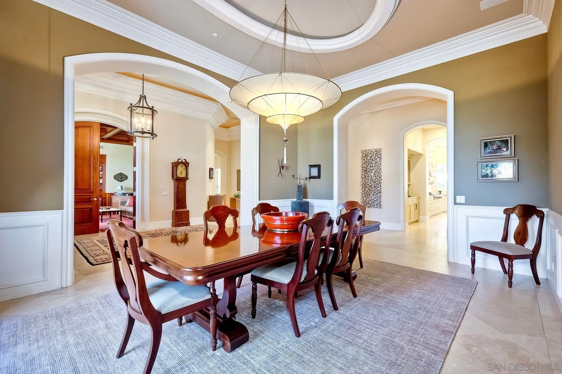 17732 Vineyard Lane Poway, CA 92064 - Photo 6 of 63 a view of a dining room with furniture and chandelier