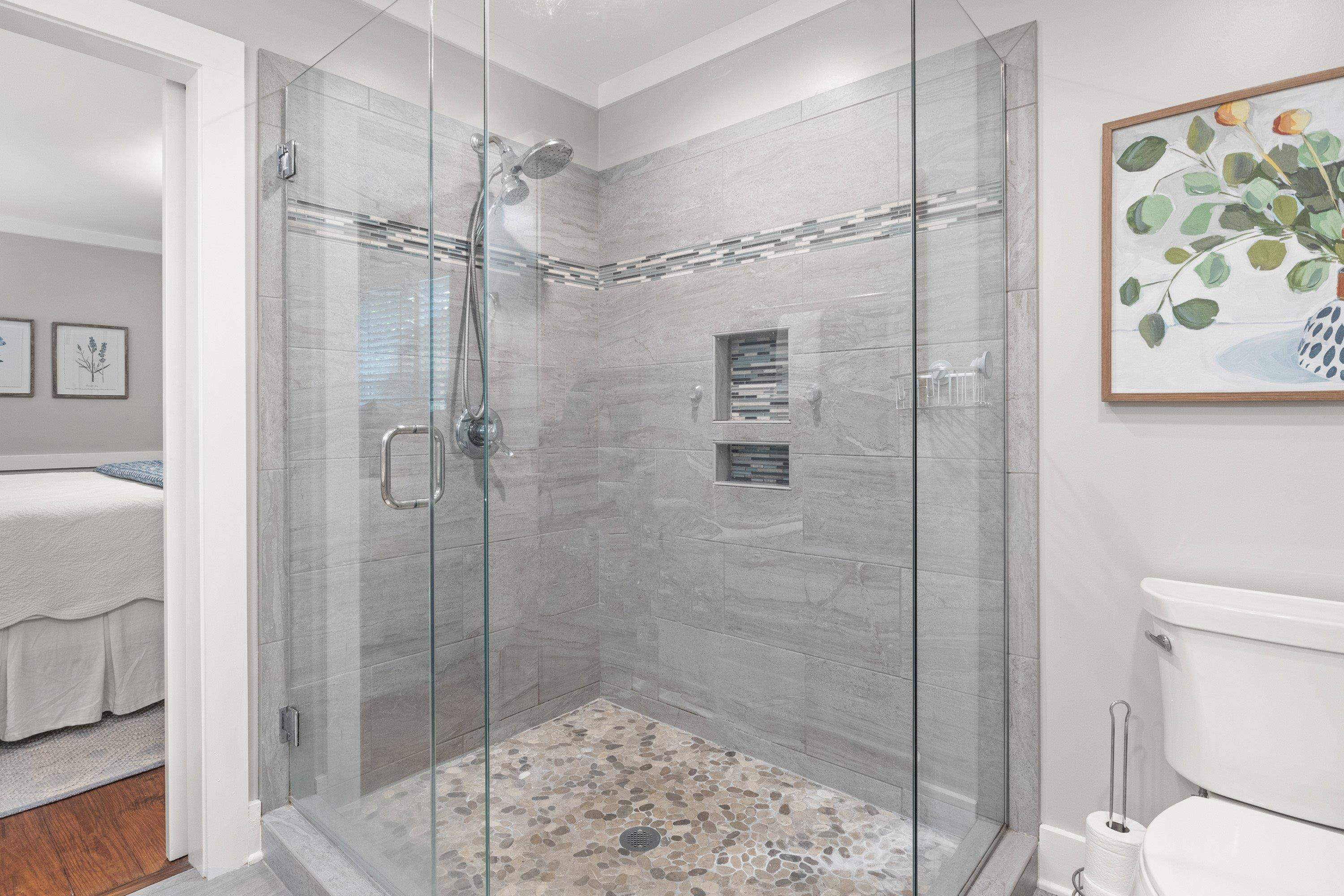 2420 Windsor Trail Raleigh, NC 27615 - Photo 33 of 72 a bathroom with a shower and toilet