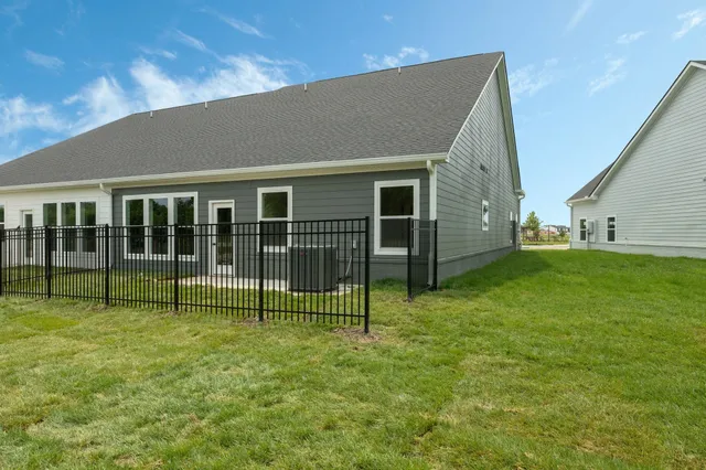 a view of a house with a garden
