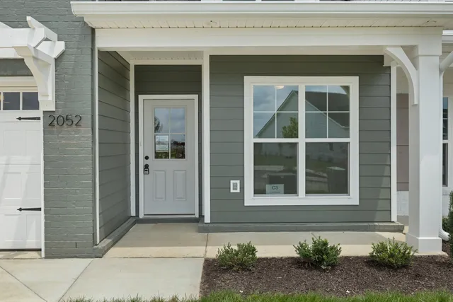 a front view of a house