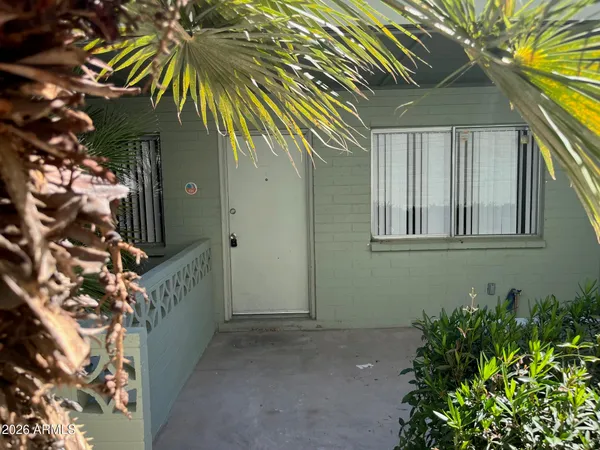 a front view of a house