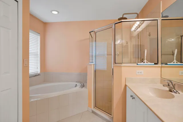 a view of a porch and garden