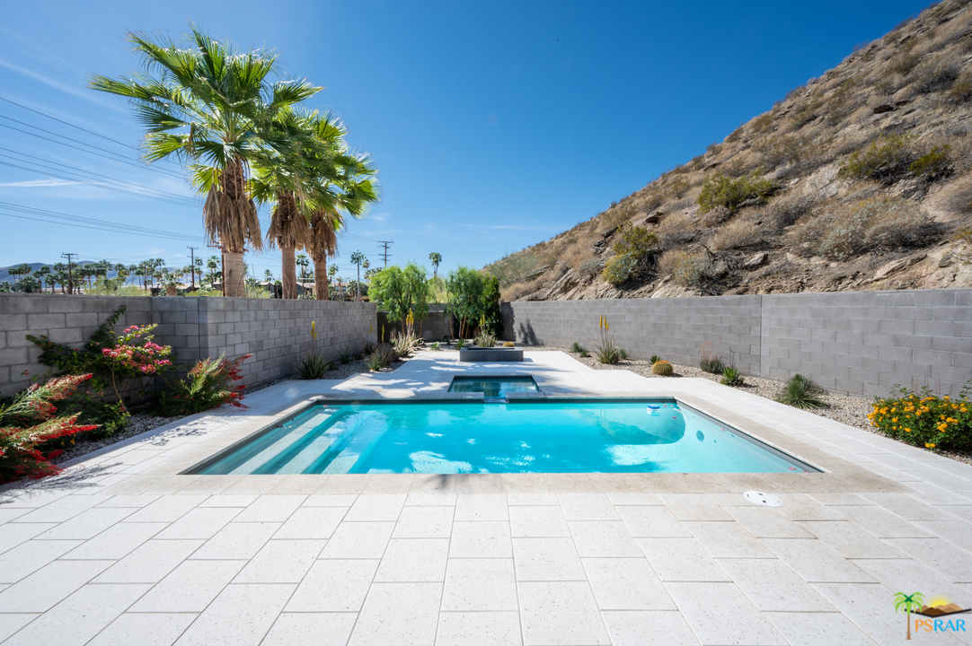 1521 South Belardo Road Palm Springs, CA 92264 - Photo 9 of 37 a view of a backyard with swimming pool