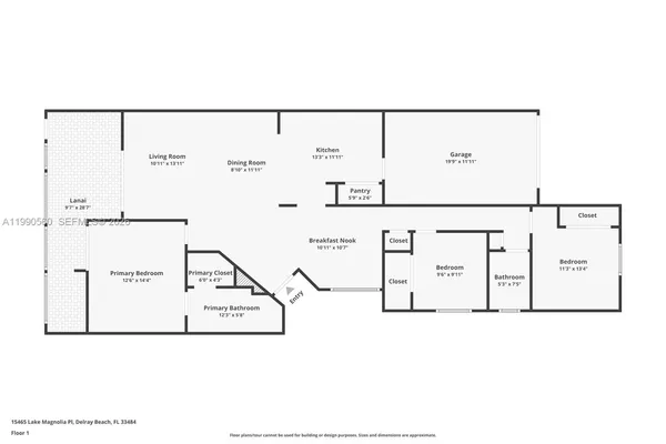 $3,700 | 15465 Lake Magnolia Place, Delray Beach, FL 33484